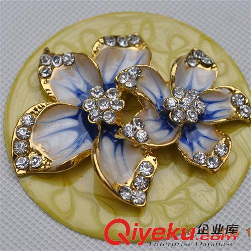 貼片鉆飾 5.8CM合金鑲鉆玫瑰花 圓形水鉆玫瑰 水晶玫瑰貼片 裝飾貼片ZS-03原始圖片2