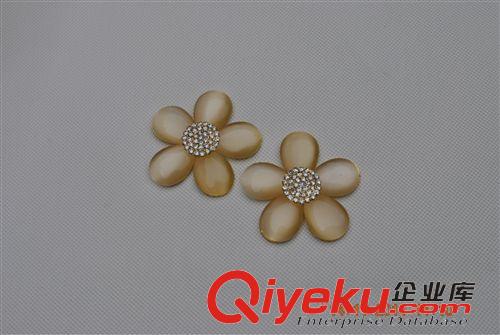 貼片鉆飾 雕刻移門裝飾貼片 五瓣花 貓眼花瓣 合金飾品精雕移門輔料XZ-11原始圖片2