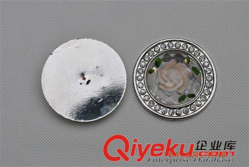 貼片鉆飾 4.5cm圓形合金鑲鉆植物花 移門貼片鉆 新款雕刻移門貼片鉆原始圖片2