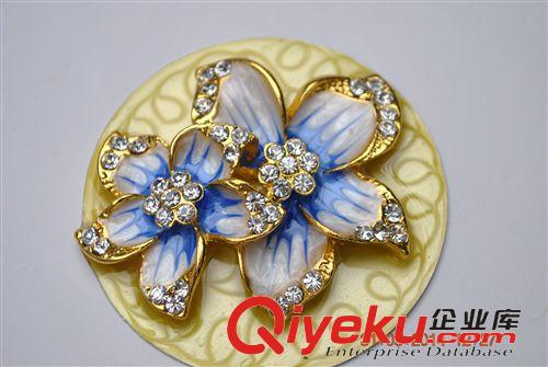 貼片鉆飾 6公分合金鉆花 圓形飾品 合金鑲鉆 雕刻移門輔料 ZS-05A鉆玫瑰花原始圖片3