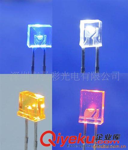 高亮LED 供應(yīng)LED發(fā)光二極管F3mm5mm8mm藍(lán)光規(guī)格型號(hào)（圓頭平頭草帽貼片）原始圖片3