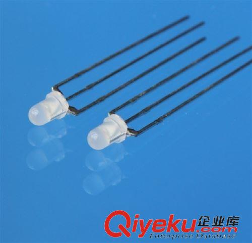 LED发光二极管 供应双色led颜色齐全.3mm 5mm红绿|红蓝|红白双色led.按颜色订做