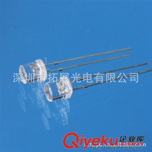 插件LED 大量生產 高亮集成led燈珠 5mm平頭黃燈 發光二級管