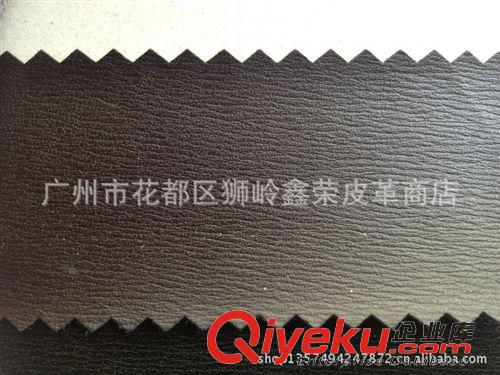 箱包人造革PVC系列 【鑫榮皮革】廠家供應(yīng) 0.7厚度 黑色/咖啡 蟲仔紋 pvc革面料原始圖片2