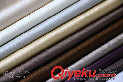 熱銷產品 2014熱拉絲半PU裝飾革 軟包、硬包皮革 環保阻燃無氣味人造革原始圖片3
