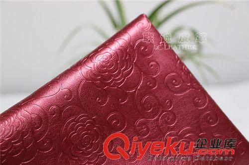 熱銷產(chǎn)品 新款皮革 現(xiàn)貨供應(yīng) gd軟包裝飾人造革 半PU材質(zhì) 百花爭艷原始圖片2