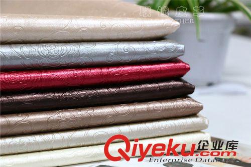 熱銷產(chǎn)品 新款皮革 現(xiàn)貨供應(yīng) gd軟包裝飾人造革 半PU材質(zhì) 百花爭艷原始圖片3