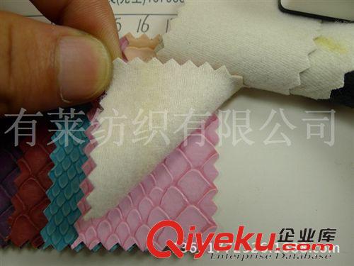 印花皮革PUPVC 廠家供應亞面蛇皮紋PU人造革壓紋蛇紋毛底復古仿水洗箱包皮革原始圖片2
