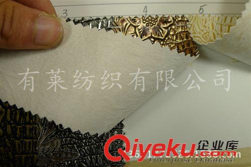 壓紋皮革PUPVC 供應金屬復古印花壓紋太陽花PVC人造革金屬立體鱷魚紋壓花朵皮革原始圖片2