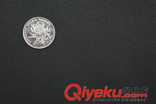 tj皮革 廠家直銷箱包沙發裝飾黑色pvc皮革 zp紋汽車革pvc人造革皮料原始圖片2