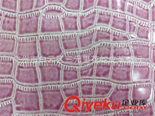 產(chǎn)品大全 長期生產(chǎn) 灰色箱包鱷魚紋皮革 水洗gd鱷魚紋皮革批發(fā)原始圖片3