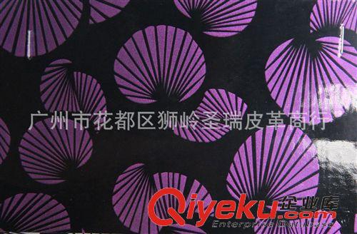 鏡面印刷花朵皮革 廠家直銷批發 江蘇優質鏡面印刷花紋皮革 SR-1968B大量現貨原始圖片3