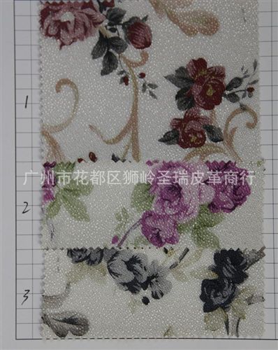 鉆石紋花朵皮革 廠家直銷批 優(yōu)質(zhì)經(jīng)典鉆石珍珠花朵皮革 SR-052大量現(xiàn)貨原始圖片2