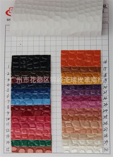 鏡面石頭紋皮革 廠家直銷 新款上市亮面石頭紋SR-126江蘇箱包PU革原始圖片2