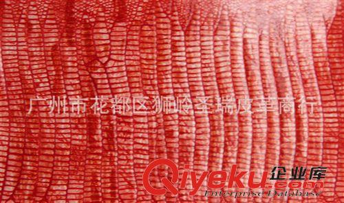 鏡面蜥蜴紋皮革 廠家直銷 江蘇優(yōu)質(zhì)箱包皮革鏡面蜥蜴 SR-1293原始圖片3