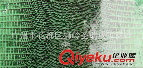 鏡面蜥蜴紋皮革 廠家直銷 江蘇優質箱包皮革鏡面蜥蜴紋 SR-2588原始圖片3