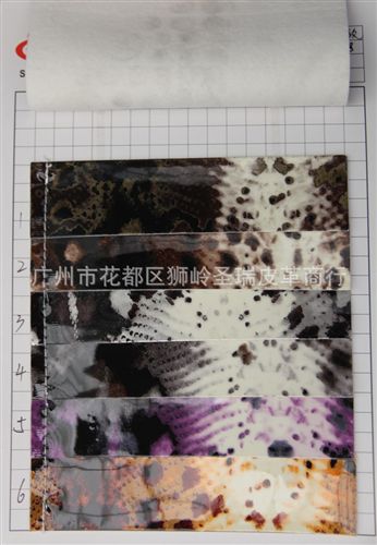 鏡面蛇紋皮革 廠家直銷 蛇紋手機套皮革 蛇紋包包皮革 箱包皮革水晶蛇紋SR-1298原始圖片2