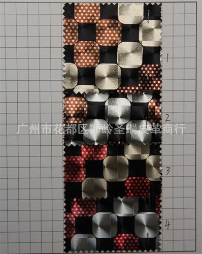 金屬花朵皮革 廠家直銷 優(yōu)質(zhì)箱包手袋皮革 金屬圖案SR-1007大量現(xiàn)貨原始圖片2