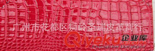 高光鱷魚紋皮革 廠家直銷批發 新款優質箱包革高光小鱷魚紋 SR-950原始圖片3