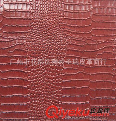 鱷魚紋皮革 廠家批發(fā)手袋鱷魚紋皮革 沙發(fā)鱷魚紋皮革 鱷魚紋軟包皮革SR-2012C原始圖片3