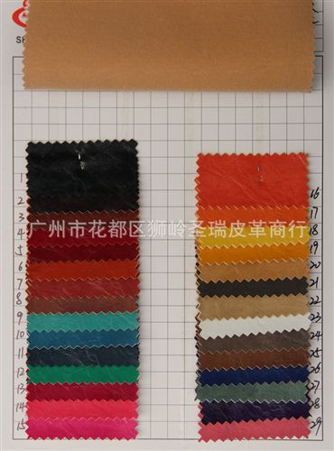 油皮紋皮革 廠家直銷批發(fā) 新款優(yōu)質(zhì)油皮紋箱包手袋皮革 油皮紋 SR-1902原始圖片2