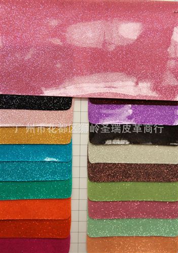 gd銀沙光膠 廠家直銷 生產(chǎn)光膠皮革 印花光膠皮革 gd銀沙光膠 SR-219原始圖片2