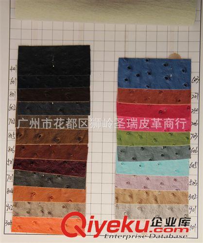 鴕鳥紋皮革 廠家直銷 箱包鴕鳥紋皮革 新款鴕鳥紋SR-008原始圖片2