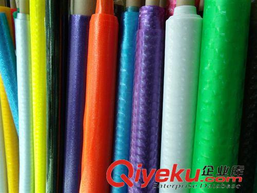 PVC3D壓花 廠家直銷么砂圓PVC有色透明壓花薄膜原始圖片2