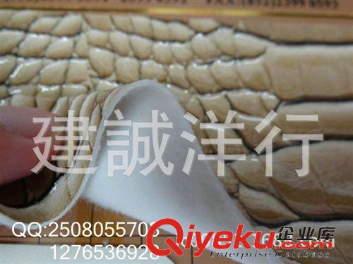 動物圖案產(chǎn)品系列 鱷魚紋亮面雙色PU皮革 亮光仿古大鱷魚紋PU皮革 壓印PU皮革鱷魚紋