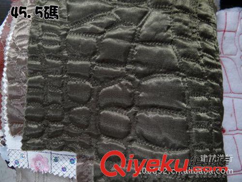特價$現(xiàn)貨存?zhèn)} 特價RMB10/碼 PU皮革布料麻布蕩金斜紋色織提花帆布夾綿PP草布料