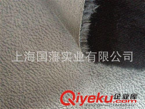 復合面料 燙金麂皮絨復合滌綸小毛皮  火焰復合可干水洗原始圖片2