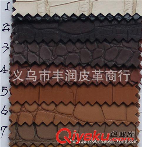箱包革 廠家直銷高光，濕氣固化，PVC仿古大鱷魚紋石頭紋箱包手袋人造革原始圖片2