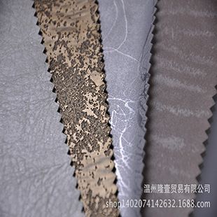 半PU產(chǎn)品 半PU裝飾革【廠價直銷】閃電紋，銅紋，裝飾革 軟包皮革原始圖片2