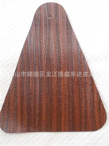 現代風格 供應仿樹皮條紋裝飾皮革 配飾皮革 人造皮革 專業皮革廠家原始圖片2