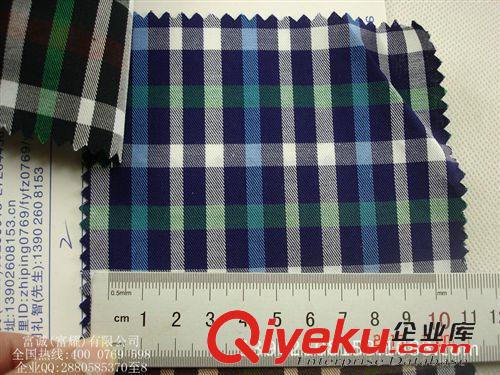 智敏上新產(chǎn)品 全棉色織斜紋彩色格子布春秋新款全棉色織斜紋彩色格襯衫服裝面料原始圖片3