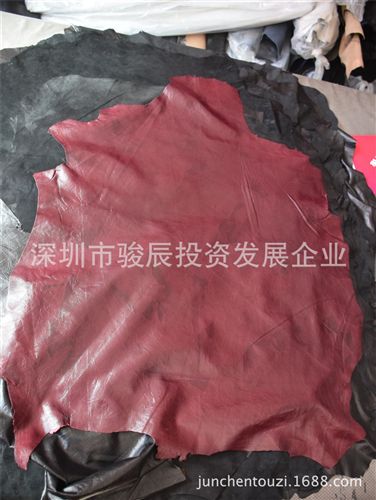 羊皮  山羊皮  绵羊皮 厂家直销 gd 抓花羊皮 复古服装革 颜色多样 可定做