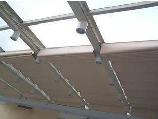 窗簾 廠家專業定制 電動雙軌折疊式天棚簾 陽光房頂簾天窗簾定做原始圖片3