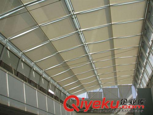 窗簾 廠家定制 折疊式天棚簾天窗 陽光房電動/手動遮陽棚FCS天棚簾