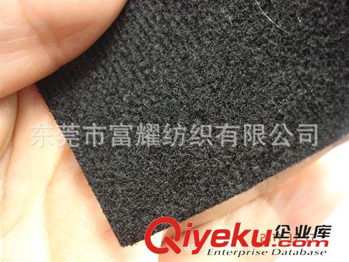 仿皮絨/燈芯絨/魔術(shù)布 滌綸黑色魔術(shù)布 滌綸黑色毛粘布魔術(shù)布面料 邊綸布魔術(shù)布天鵝絨原始圖片3