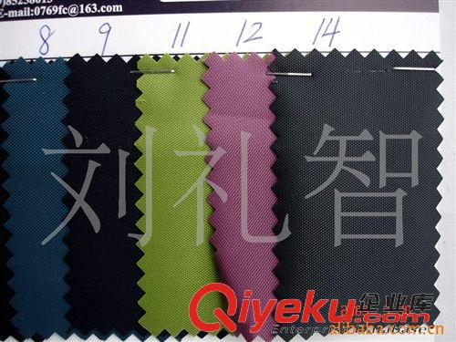 尼龍-面料類／可提拉／防水類／70DPVC 73條 富誠-210D尼龍PVC58”￥9.5/碼.有細(xì)圖210D尼龍牛津布涂PVC現(xiàn)貨圖原始圖片2