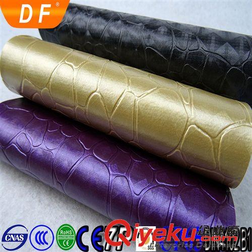 PVC美容、美發(fā)床（椅）革 紫色石頭紋精裝軟包皮料硬包革裝飾人造革臥室背景墻原始圖片3