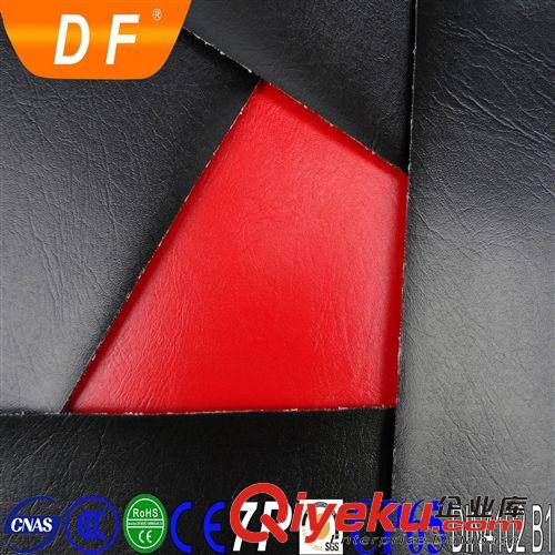 PVC汽車坐墊革 黑色針孔紋耐刮防火阻燃摩托車座椅皮革環(huán)保面料網(wǎng)布底