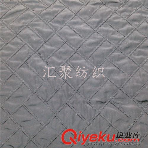 絎縫絎繡系列 仿記憶絎繡面料 時尚服裝  滌綸羊毛衫壓棉繡花原始圖片3