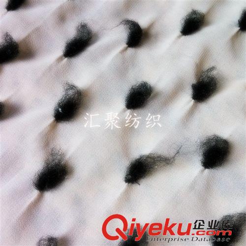 繡花系列 可剪樣 雪紡繡花拉毛 波點(diǎn)繡花加工 平繡原始圖片2