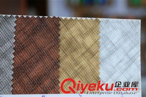 半PU 2014熱銷 金粉裝飾革 半PU材質(zhì) 軟包針織底裝飾皮革 背景裝飾皮料原始圖片3