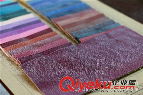 PU 廠家直銷 PU小荔枝紋 皮革 箱包革 工藝品革裝飾皮革 現在貨供應原始圖片2