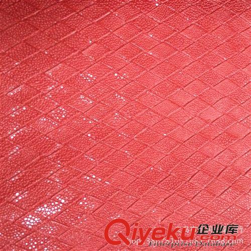 新品推薦 義烏皮革 廠家直銷現(xiàn)貨供應(yīng)小菱形格子原始圖片2