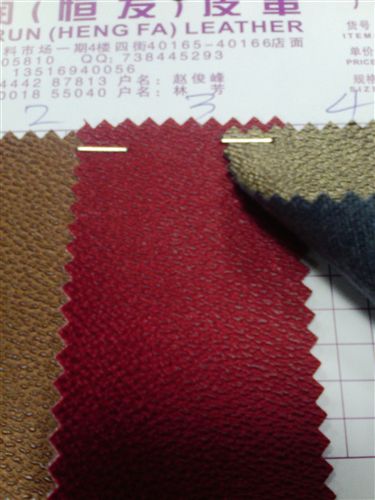 PVC產(chǎn)品 義烏恒潤皮革廠家直銷 起毛底印刷革W008