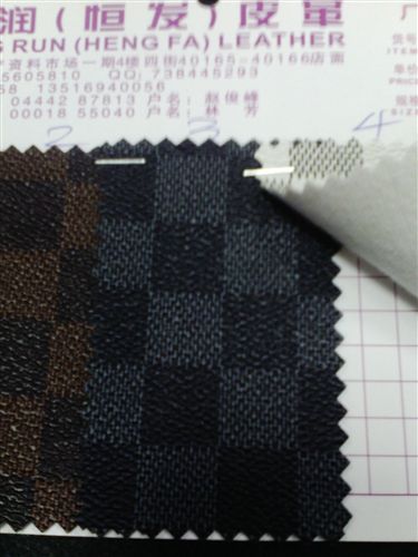 PVC產(chǎn)品 義烏恒潤皮革廠家直銷 起毛底印刷革W011