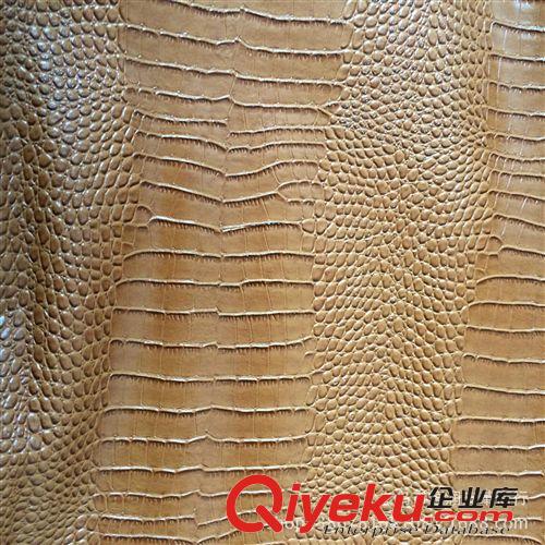半PU產品 義烏皮革廠家直銷 現貨供應 半PU噴涂小鱷魚紋原始圖片3